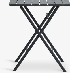 SANDVIKA + NABESANDVIKA L65 table + 2 NABE chaises noir