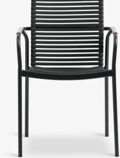 SANDVIKA + NABESANDVIKA L65 table naturel + 2 NABE chaises noir