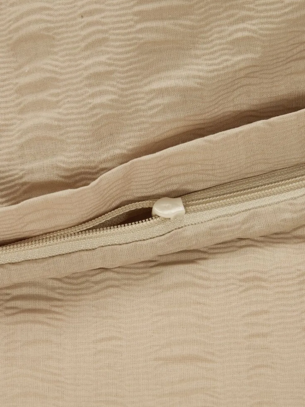 SIGRIDPlusParure de lit en seersucker SIGRID 240x220 kaki clair