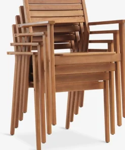 SIRDAL + HAMRASIRDAL L149 table + 4 HAMRA chaises eucalyptus