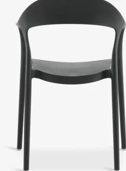 SIRDAL + NANNESTADSIRDAL L91 table eucalyptus + 4 NANNESTAD chaises gris foncé