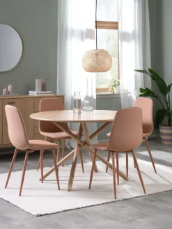 SKIBETTable SKIBET Ø120 chêne clair