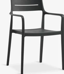 SONNERUP + INGSTRUPSONNERUP L215 table gris + 4 INGSTRUP chaises noir