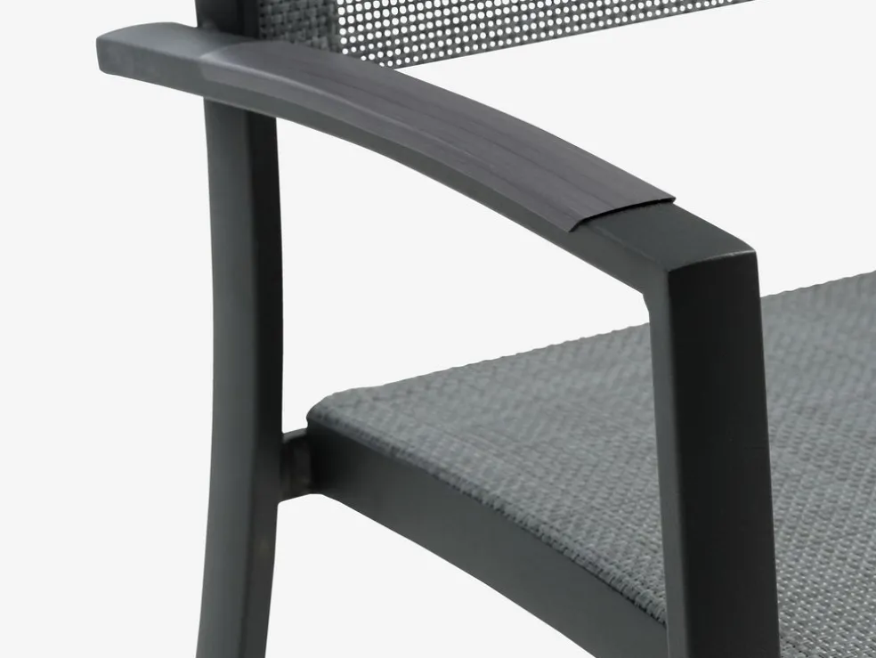 STENUNGSUND + STRANDBYSTENUNGSUND L60 table + 2 STRANDBY chaises gris