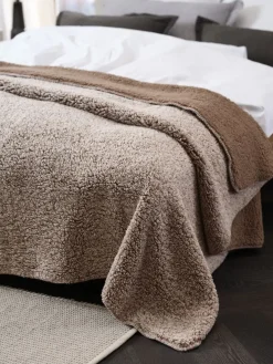 STORFRYTLEPlaid polaire STORFRYTLE 200x220 sable foncé