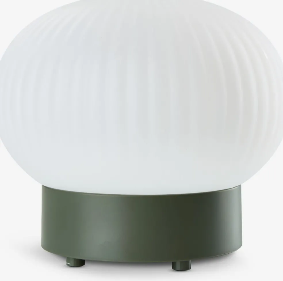 STORFUGLLampe de table rechargeable STORFUGL Ø15xH10cm vert foncé