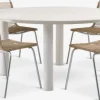 SURNADAL + MIDDAGSBERGETSURNADAL Ø150 table beige + 4 MIDDAGSBERGET chaises