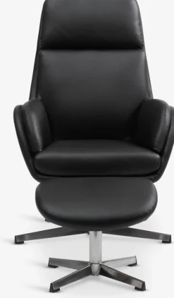TANKEDALFauteuil inclinable a/repose-pieds TANKEDAL noir