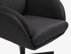TANKEDALFauteuil inclinable a/repose-pieds TANKEDAL tissu gris foncé