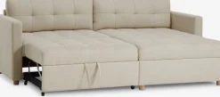 TEGLHUSECanapé convertible méridienne TEGLHUSE tissu beige
