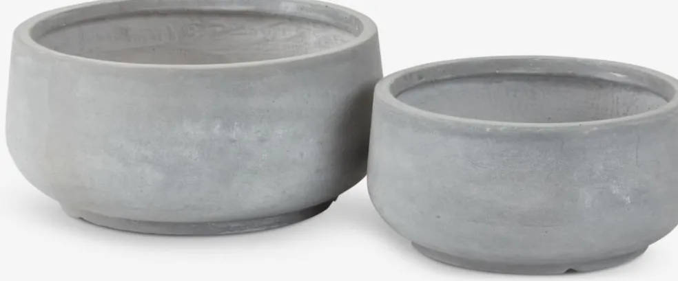 TERASSEBac à fleurs TERASSE Ø44/36 gris 2pcs/lot