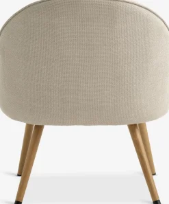 THORUPFauteuil THORUP tissu beige/coloris chêne