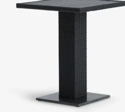 THY + GUDHJEMTHY L60 table + 2 GUDHJEM chaises noir