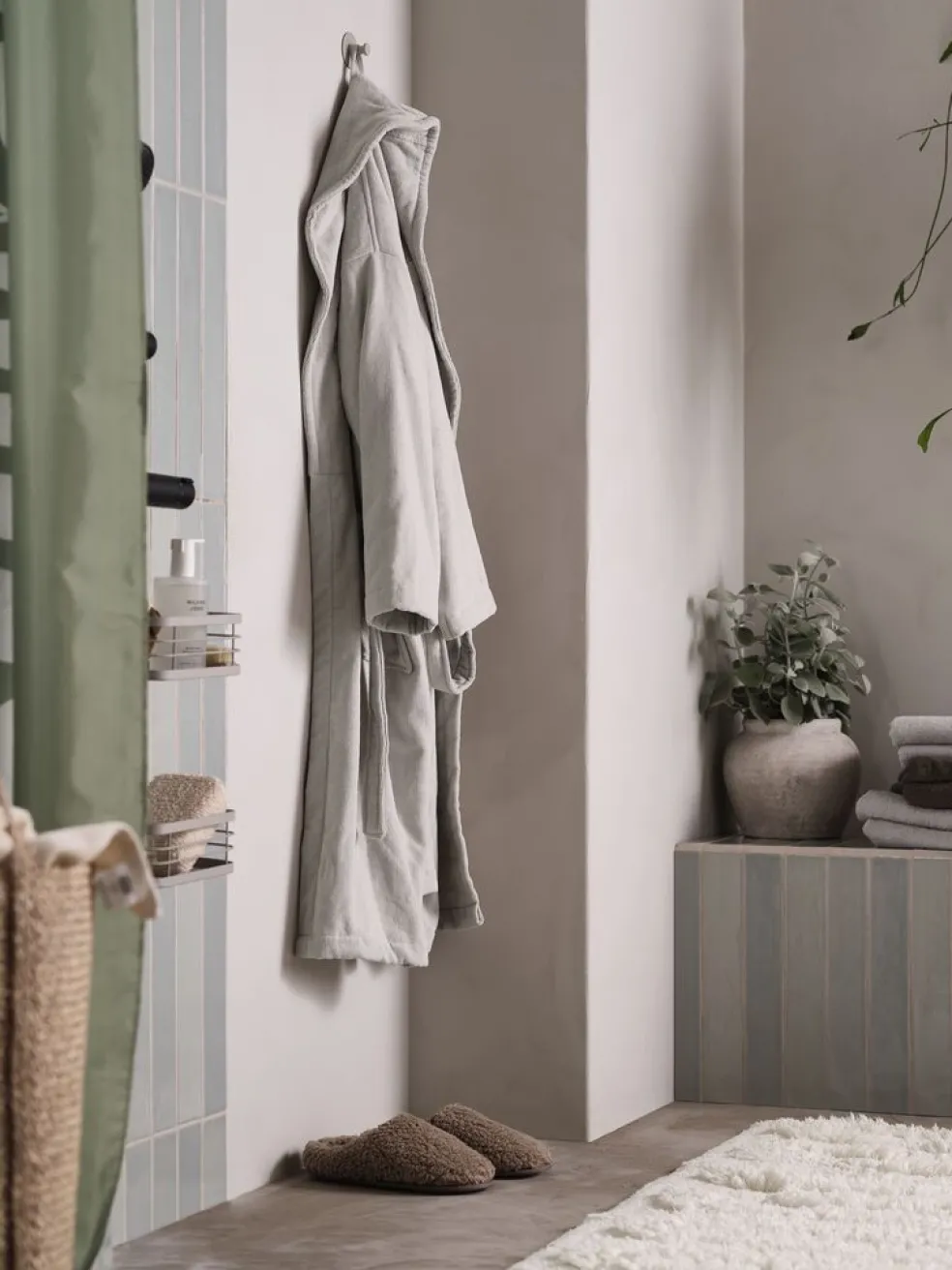 TIBROGoldPeignoir TIBRO S/M gris clair