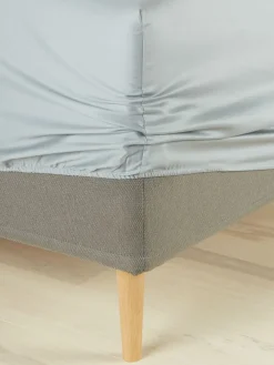 TINEGoldDrap-housse Satin TINE 140x200x35 gris clair
