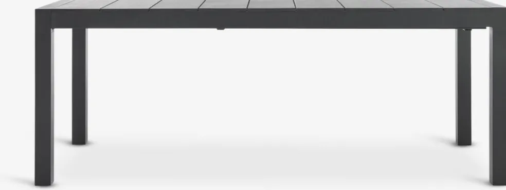 TYDALTable de jardin TYDAL l95xl208/272 noir