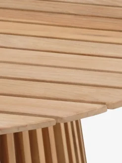UDBYNEDER + TUERNEUDBYNEDER Ø120 table teck + 4 TUERNE chaises naturel