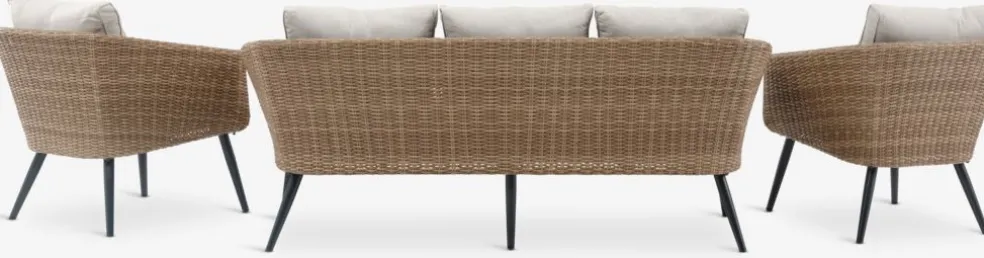 UDSTRUPEnsemble lounge UDSTRUP 5 personnes naturel