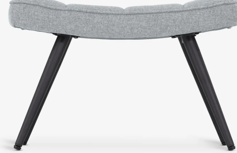 ULDUMRepose-pieds ULDUM tissu gris/noir