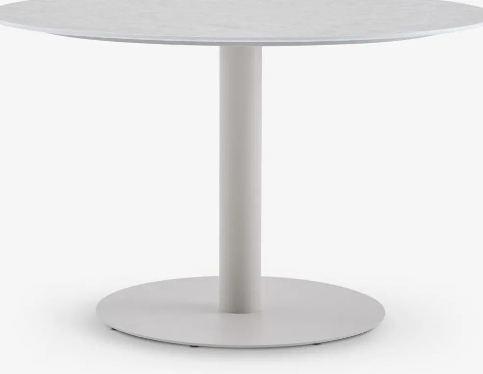 VAMDRUP + GILJAVAMDRUP Ø120 table + 4 GILJA chaises beige