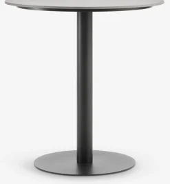 VAMDRUP + GILJAVAMDRUP Ø70 table + 2 GILJA chaises gris