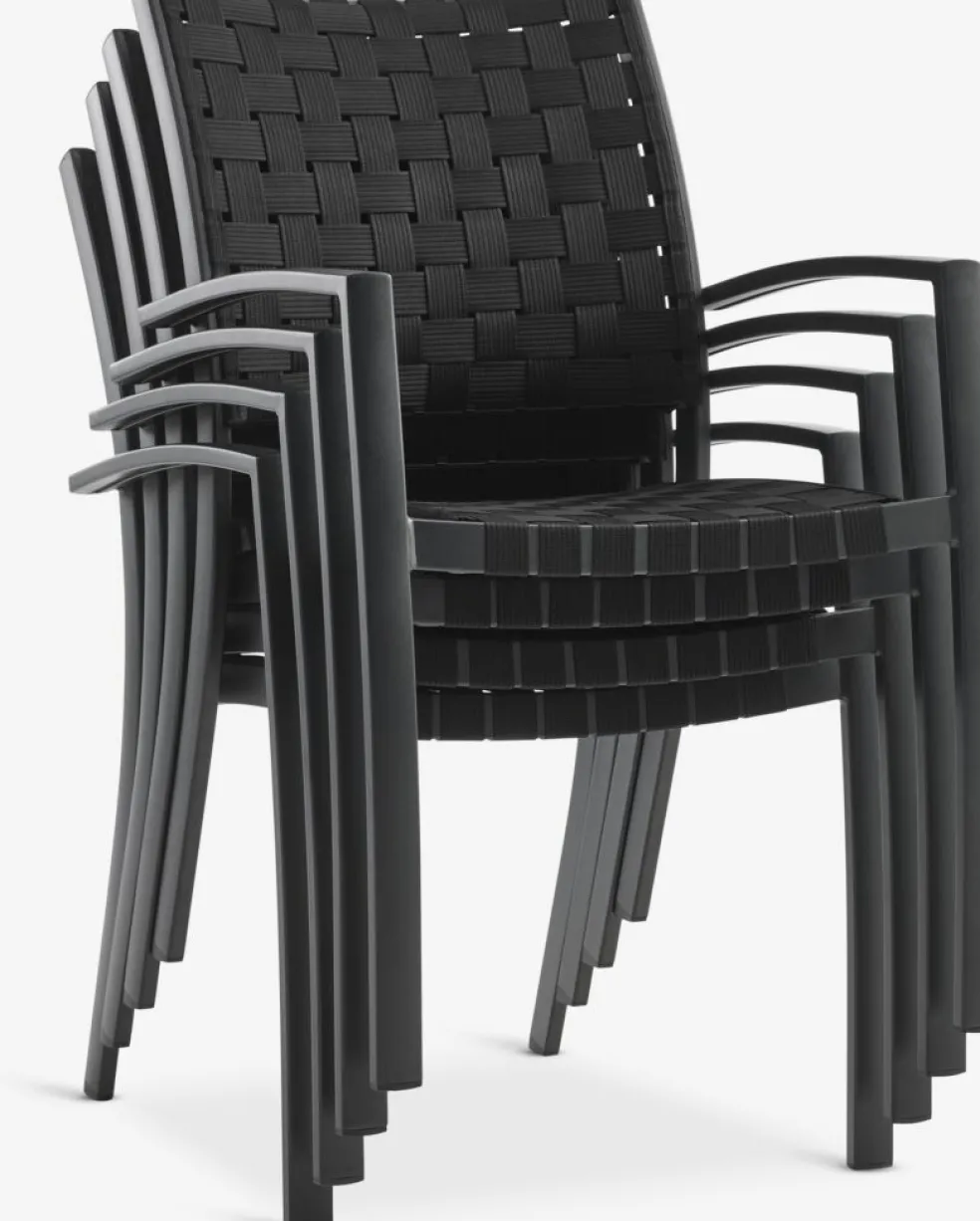 VAMDRUP + GLOMFJORDVAMDRUP Ø70 table gris + 2 GLOMFJORD chaises noir