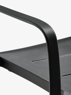 VAMDRUP + INGSTRUPVAMDRUP Ø120 table gris + 4 INGSTRUP chaises noir