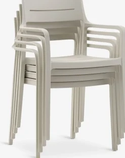 VAMDRUP + INGSTRUPVAMDRUP Ø70 table + 2 INGSTRUP chaises beige