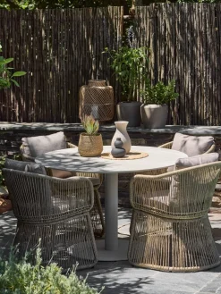 VAMDRUPTable de jardin VAMDRUP Ø120 beige