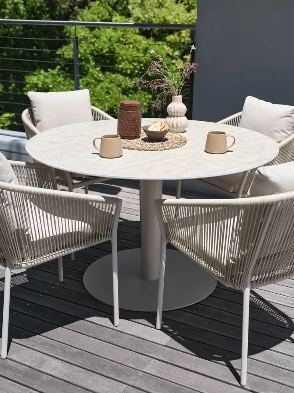 VAMDRUPTable de jardin VAMDRUP Ø120 beige