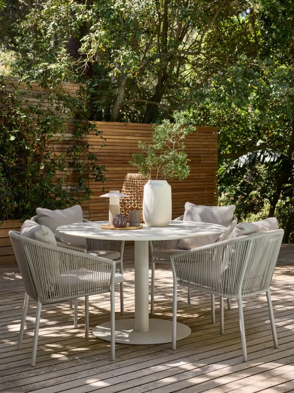 VAMDRUPTable de jardin VAMDRUP Ø120 beige