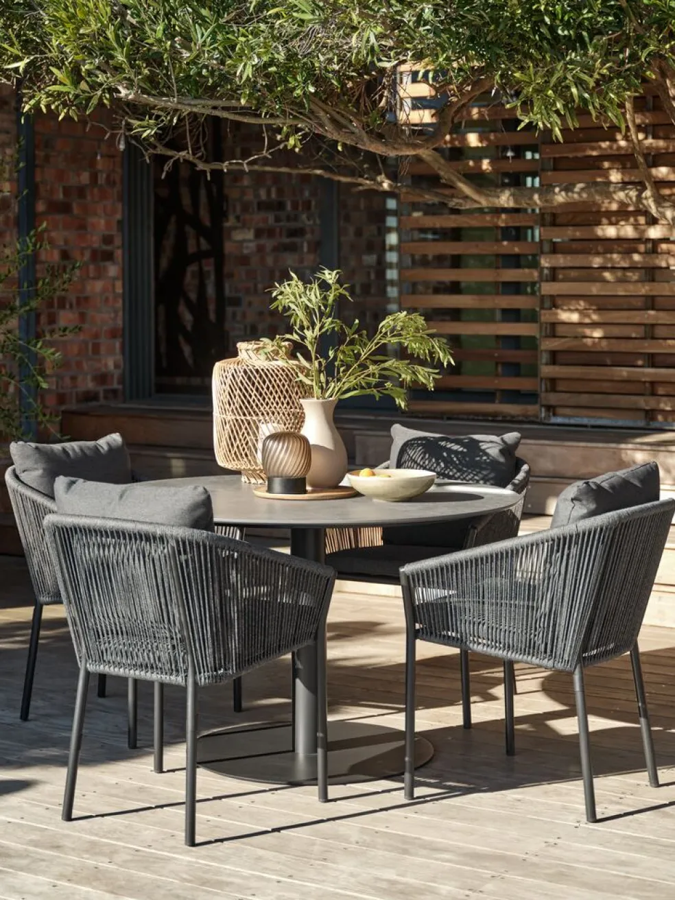 VAMDRUPTable de jardin VAMDRUP Ø120 gris