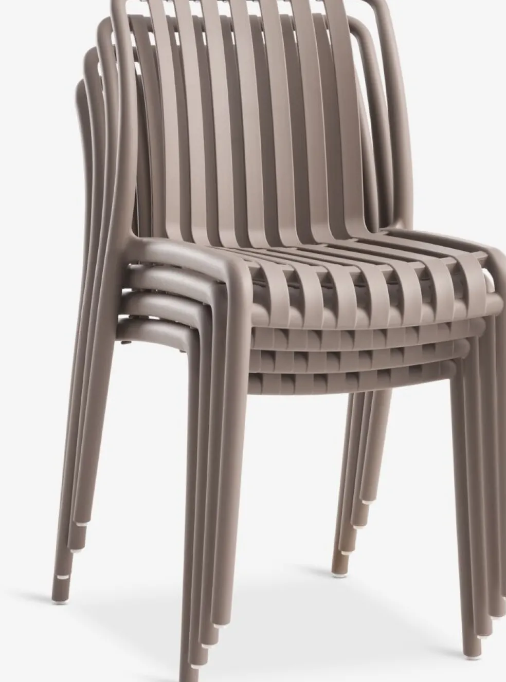 VEDDUMChaise empilable VEDDUM sable foncé