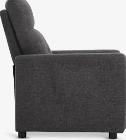 VEJLBYFauteuil inclinable VEJLBY tissu gris foncé