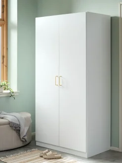 VIBYArmoire VIBY 101x200 2 portes blanc