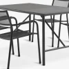 VIERLI + HEMSEDALVIERLI L149 table + 4 HEMSEDAL chaises noir