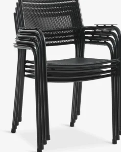 VIERLI + HEMSEDALVIERLI L149 table + 4 HEMSEDAL chaises noir
