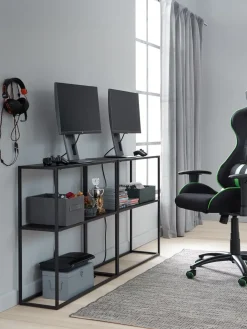 VIRUMConsole VIRUM 26x80 a/étagère noir