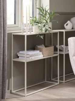 VIRUMConsole VIRUM 26x80 avec étagère beige