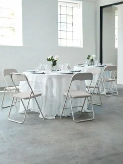 VOELChaise pliante VOEL tissu sable clair