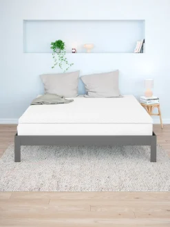 WELLPUR FRYAPlusSurmatelas 160x200cm WELLPUR FRYA Gris