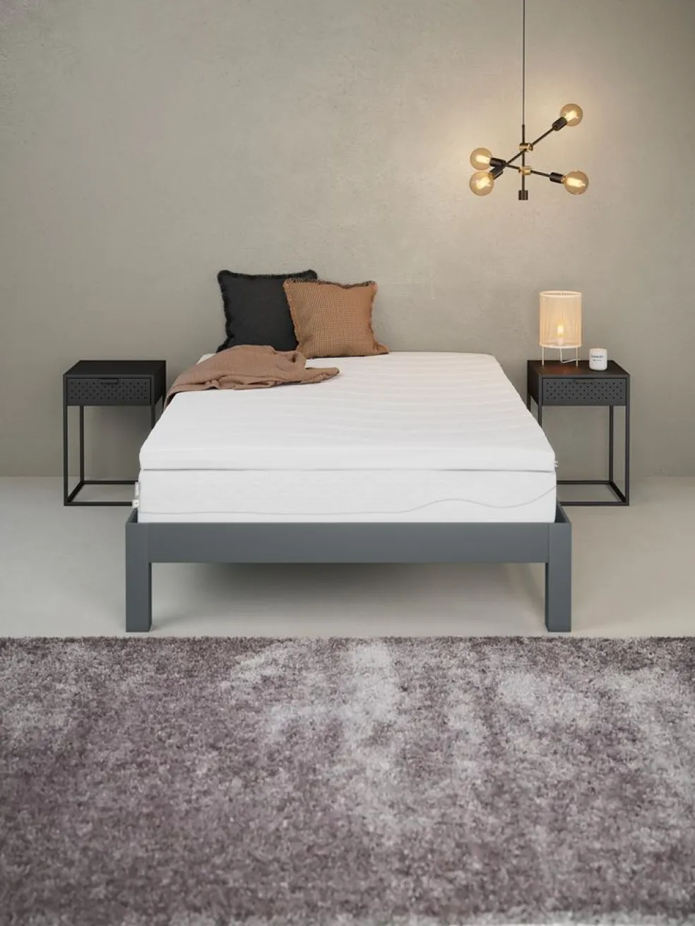 WELLPUR GULENGoldSurmatelas 140x190cm WELLPUR GULEN Blanc