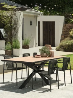 YPNASTEDTable de jardin YPNASTED l100xL215 naturel